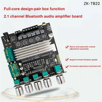 ZK-TB22 TPA3116D2 Bluetooth Subwoofer Ojačevalnik Odbor 2.1 Hi-fi High Power Stereo Ojačevalnik 2X50W+100W Amplificador za Zvočnik