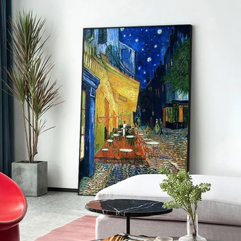 Van Gogh Monet Oljna slika Deluje Sončnice Nordijska Povzetek Platno Art Tisk Plakat Slika Stensko Dekoracijo Doma slikarstvo, Freska
