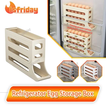 Hladilnik Jajce Škatla za Shranjevanje Multi-layer Rack Imetnik Hrane Posode Jajce Primeru Imetnik Razpršilnik Kuhinja Škatle za Shranjevanje