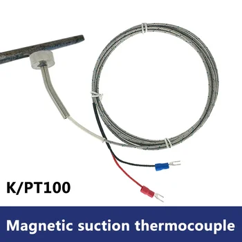 Magnetni Termočlen Tipa K /pt100 -200+450 °C Ročni Površino Senzorja Temperature DIA 20 mm Oklopljen Mini Priključek