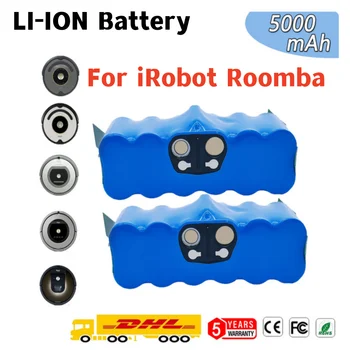 5000mAh Li 14,4 V-ionska Baterija Za iRobot Roomba 500 600 700 800 Series 510 530 550 560 580 620 630 760 650 sesalnik Baterije
