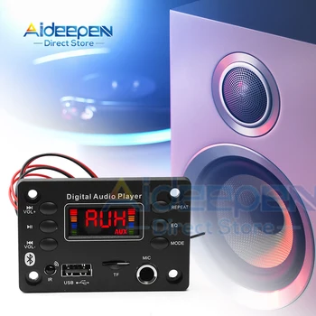 5 v DC 12V Bluetooth 5.0 MP3, WMA, WAV APE Dekoder Odbor Hands-free Car Audio Mikrofon USB TF FM Radio, Predvajalnik Glasbe Mp3 Zvočnik