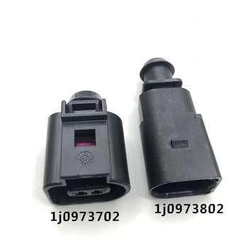 1 Set 2 Pin 1,5 mm AVTO Auto Senzor Temp Plug Deflacija Ventil Plug Nepremočljiva Električna Žica, ki Vtičnico 1J0973802 1J0973702