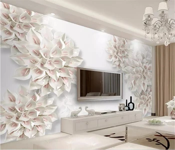 wellyu ozadje po Meri de papel parede 3d reliefni calla cvet TV ozadju stene papirjev doma dekor papel pintado behang