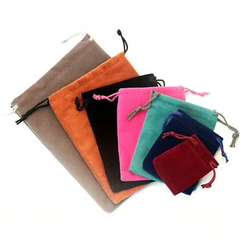 Barva flannelette vrečko Nakit embalaža Darilna vrečka Mobilni telefon polnjenje zaklad shranjevanje vrvico majhno krpo vrečko