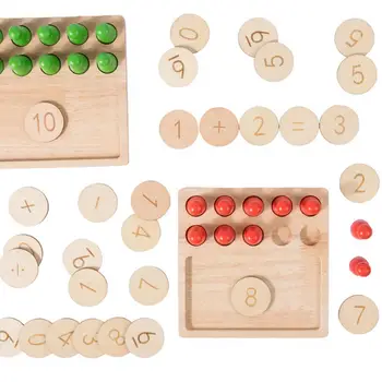 Lesene Montessori Matematiko Odbor Začetku Izobraževalne Igrače, Vrtec Matematike Učenje Igrače z Številk za Otroke Fantje Darilo za Rojstni dan