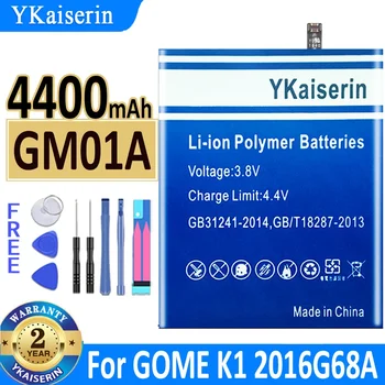 YKaiserin 4400mAh GM01A Baterija Za GOME K1 2016G68A Pametni Mobilni Telefon Bateria + Brezplačna Orodja