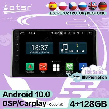 128G Carplay Zaslon Multimedijski Predvajalnik Android Player Za Toyota RAV4 2019 2020 Avto GPS Navigacijo, Audio Radijski Sprejemnik Vodja Enote