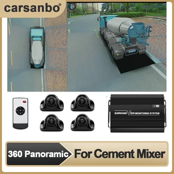 Carsanbo Avto 360° Surround View Camera Sistem 360 Ptičje perspektive Brezhibno Pogled (3D+1080P) Diktafon Je Primerna za Bagri na Kolesih