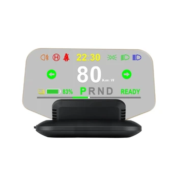 2024 Nov Avto HUD Headup-Zaslon LED GPS Hitrost Ura Merilnik Vetrobransko steklo Projektor prekoračitev hitrosti Alarm Utrujenost Vožnje Opomnik Model 3