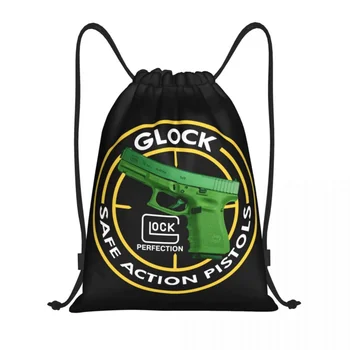 Kul Glock 19 Vrvico Nahrbtnik Ženske Moški Telovadnici, Šport Sackpack Prenosni ZDA Pištolo Pištolo Usposabljanja Vrečko Vrečo