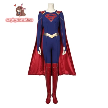 Supergirl Kara Zor -El Cosplay Kostum za noč Čarovnic Božični Kostum