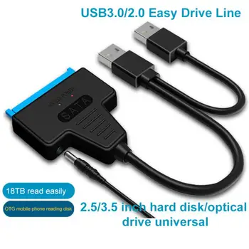 Nov USB, SATA 3 Kabel Sata Na USB 3.0 Adapter Do 6 Gbps Podporo 2.5 Inch Zunanji SSD HDD Trdi Disk 22 Pin Sata III A25 2.0