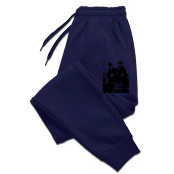 Blues Brothers Moške hlače za Moške Smešno 100% Bombaž hlače Krog Vratu Kratkimi Rokavi Moški hlače Plus Velikost Oblačila