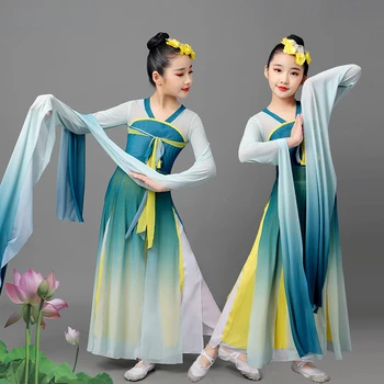 Kitajski Folk Dance Klasične Vode Rokav Uspešnosti Oblačila Dekleta Tradicionalnih Yangko Ples Starih Nacionalnih Fan Plesno Obleko