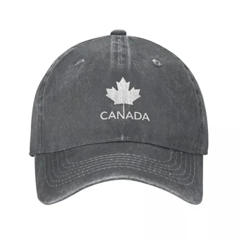 Kanada Zastavo Baseball Caps vrnitev žoge Denim Klobuki na Prostem Nastavljiv Casquette Šport Baseball Kavbojski Klobuk za Moške, Ženske