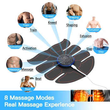 EMS Električni Massager Impulz Massager Športna vadba Oblikovanje Telesa Instrument Trebušne Mišice Stimulator Fitnes Equimen
