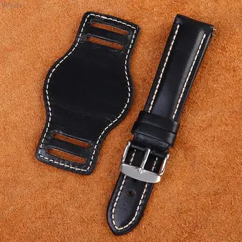 18 mm 20 mm 21 mm 22 mm Z mat ročne band Pravega Usnja Zapestnico watch trak mens watchband ročno izdelana zapestnica usnje