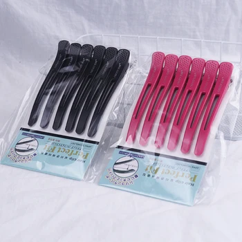 6Pcs/Set Brivnica Professional Frizerski Brezhibno sponke za Lase Za Ženske Plastičnih Traceless Lasnice Za Oblikovanje Las