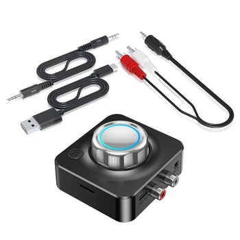 Bluetooth Audio Sprejemnik 3D Stereo Surround Zvok Z Mic R/L RCA 3.5 Mm AUX RCA Hi-Res Glasbe Brezžični Adapter