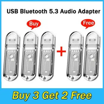 USB Bluetooth 5.3 Adapter za Brezžični Bluetooth Audio (zvok Bluetooth Adapter Bluetooth Audio Sprejemnik Priključek Za Avto, Računalnik, Zvočniki Slušalke