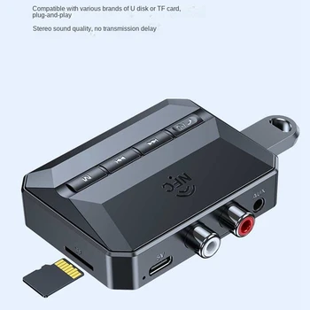 Bluetooth 5.3 Avdio Sprejemnik R/L 2 RCA/3.5 Mm AUX/Optični Priključek ABS Za Komplet Zvočnikov