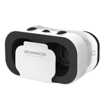 Bela VR Kozarci Plastični VR Očala, Slušalke Headmounted Navidezna Resničnost, Nastavljiv VR Očala Za Pametni Telefon