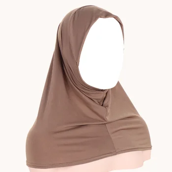 KepaHoo Underscarf Hidžab Skp Kritje Vratu Muslimanske Ženske Tančico, Dame, oblačila Hidžab Šal Turban Moda Pokrova za Ženske Notranje Skp Jersey