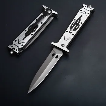 Ameriški Evropske Mafije 10-palčni 58 HRC belo odprto folding nož (13cr13 jekla) večnamenska taktično folding nož