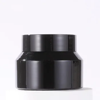 Črne Steklene Kozarce 15 g 30 g 50 g Prazno Kozmetični Jar Pot, Oči v Senci Obraz, Krema Posodo Za Prodajo