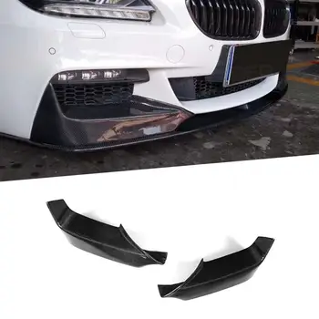 Ogljikovih Vlaken Avto Sprednji Odbijač za Ustnice Razdelilniki Zavihki Cupwings za BMW Serije 6 F06 F12 F13 M tech M sport 2012 - 2016 Spojler FRP
