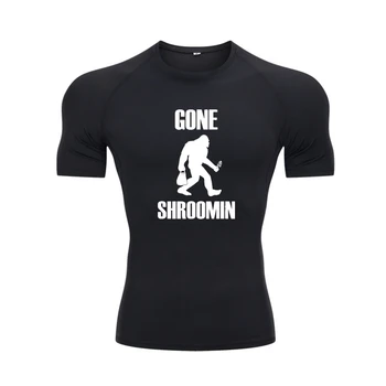 Šel Shroomin Smešno Sasquatch Gob Lovci Darilo T-Shirt Tees, ki Vladajo Edinstveno Bombaža moška T Shirt je Preprost Stil