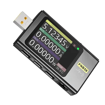 FNB58 USB Tester, Digitalni Voltmeter Current Tester USB Tip-C Hitro Polnjenje Protokol Moč PD Sprožijo Zaznavanje Max 7A