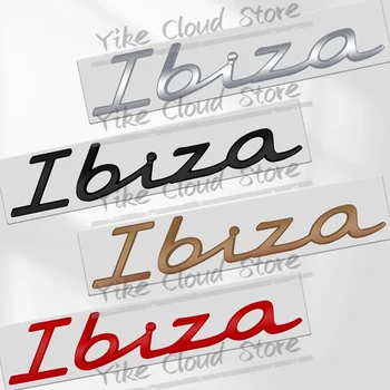 Za Ibiza Pismo Dekoracijo Emblem Avto Styling 3D Kovinski Značko Telo Prtljažnik Self Lepilo Nalepke