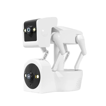 1080P 5G Dvojno Objektiv Robot Pes Fotoaparat Barvno PTZ IP Dome Kamera Yoosee APP AI Humanoid Odkrivanje Baby Monitor-EU Plug