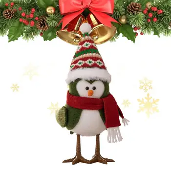 Sijoča Ptica Dekoracijo S Plišastih Šal Praznično Led Ptica Ornament Pletene Plišastih Ptica Za Božični Okraski Večkratno Uporabo