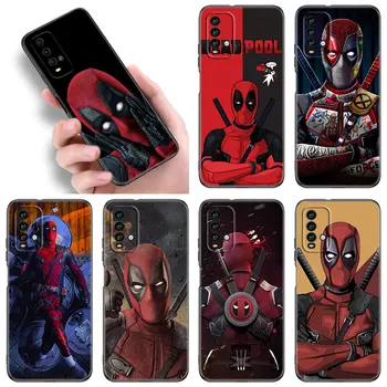 Super Junak Deadpool Primeru Telefon Za Xiaomi Redmi K40 K50 Gaming Opomba 5 6 K20 K60 Pro 7A 8A 9A 9C 9i 9T 10A 10C A1 Plus Mehka Pokrov