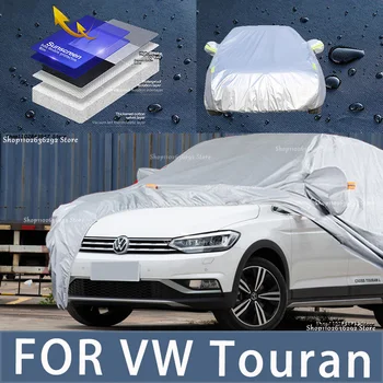 Za VW Touran Prostem Varstvo popoln komplet Zajema Snežno odejo Dežnik Nepremočljiva Dustproof Zunanja Avto oprema