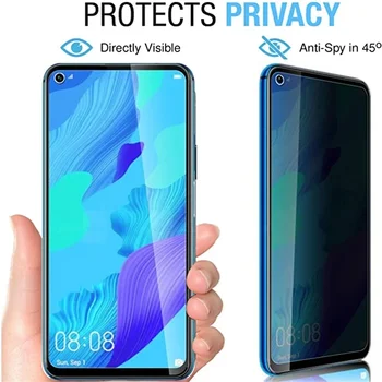 Anti-spy kaljeno steklo screen protector za realme 7 pro primeru, da kritje na realme7pro 7pro 6.4 zaščitna telefon zasebnosti stekla