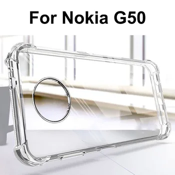 Zračna blazina TPU Ohišje Za Nokia G50 Mehko Kamere Zaščitni Anti Sratch Kritje TA-1361 Shockproof Funda Za Nokia G50 G 50 NokiaG50
