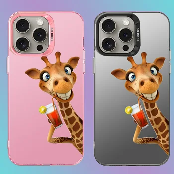 Ohišje Za iphone X 7 PLUS 8 XR XS max 10 Mehko Telefon kritje žirafa