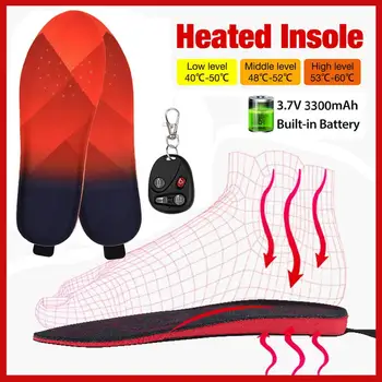 USB Ogrevano Čevlje Vložki Noge Tople Nogavice Pad Mat 3 Hitrost Brezžičnega Temperature Električno Ogrevanje Vložki Topli Termalni Vložki