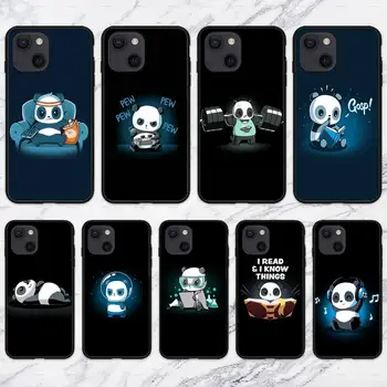 Panda Srčkan Risanka Primeru Telefon Za iPhone 11 12 Mini 13 Pro XS Max X 8 7 6s Plus 5 SE XR Lupini
