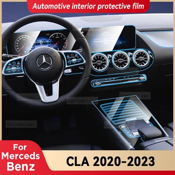 Za Mercedes-Benz CLA 200/260 2020-2021 Avto Notranjosti sredinski Konzoli, Pregleden TPU Zaščitno folijo Anti-scratch Popravila Film
