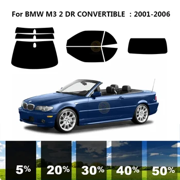 Precut nanoceramics avto UV Okno Odtenek Komplet Avtomobilsko Okno Film Za BMW M3 E46 2 DR., ZAMENLJIVE 2001-2006