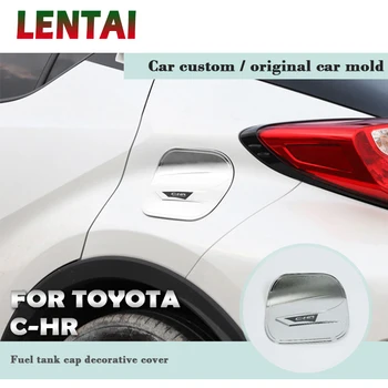 LENTAI Auto Avto Spremenjen Rezervoar za Gorivo, Zaščitni Pokrov, Dekorativne Nalepke Styling Za Toyota CHR C-HR 2018 2017 2016 Dodatki