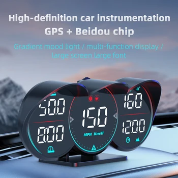 G17 Digitalni GPS merilnik Hitrosti Univerzalni Avto Head Up Display za HUD S Hitrost MPH KM / H Kompas prekoračitev hitrosti Alarm HD LCD Zaslon