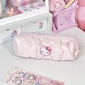 2023 Novo Sanrio Super Srčkan Hello Kitty Pero Vrečko Študent Shranjevanje Tiskovine Vrečko Roza Veliko Kapaciteto Za Skladiščenje Vrečko Darilo Debelo