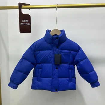 wintertime Moških in žensk Stojalo ovratnik Navzdol jakno Y2K Športna jakna barva toplo enotni-zapenjanje moda otroška oblačila