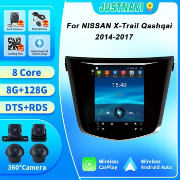 JUSTNAVI Android 10.0 za NISSAN X-Trail, Qashqai 2014-2017 Avto Radio Stereo Multimedijske Carplay Navigacijo Video DSP Predvajalnik, GPS